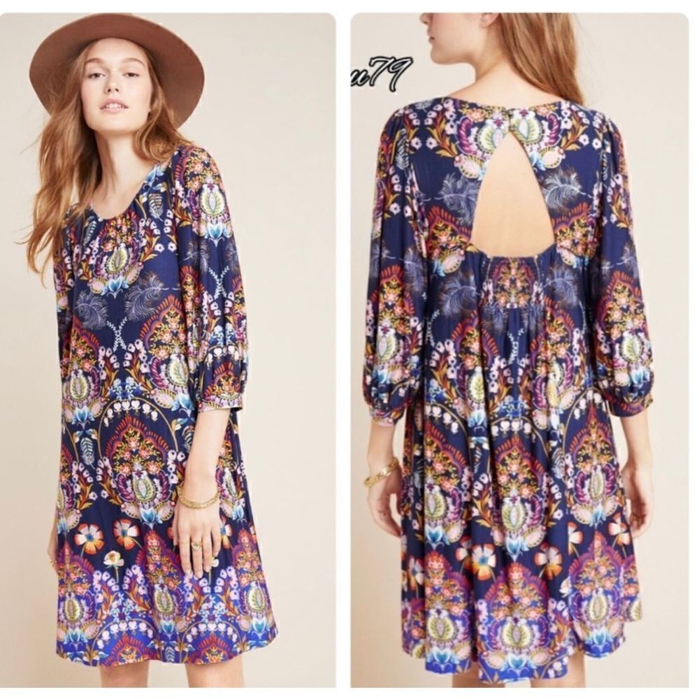 Anthropologie - Maeve Sawyer Balloon-sleeve Tunic size LP - Picture 7 of 9